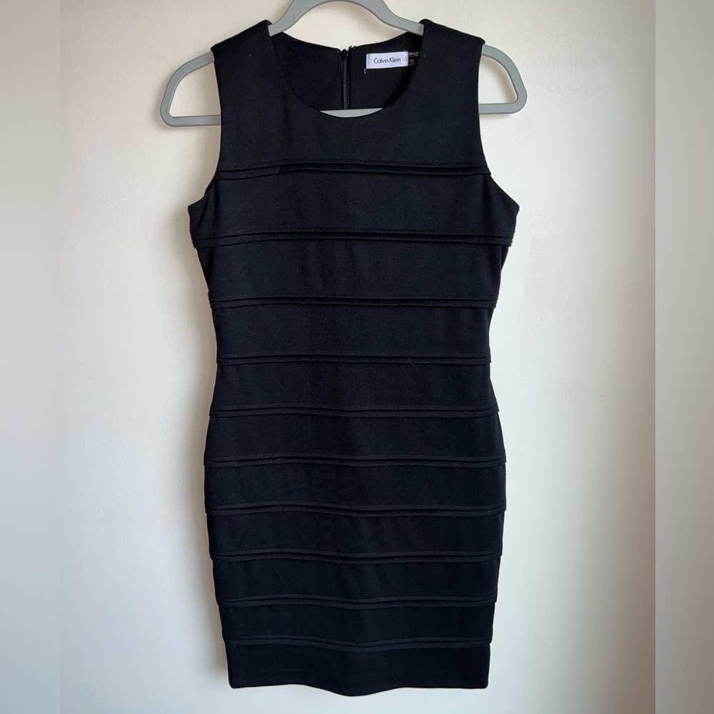 Calvin Klein PEPLUM Woman Fitted Dress 6